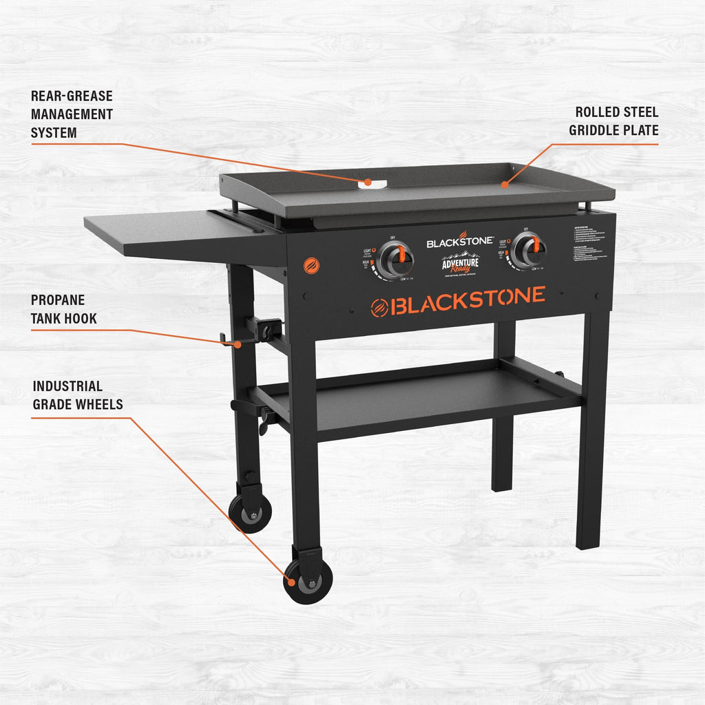 2-Burner 28" Propane Griddle with Foldable Locking Legs Q989296