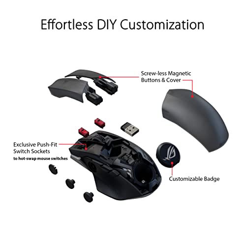 Black Wireless Gaming Mouse X4140