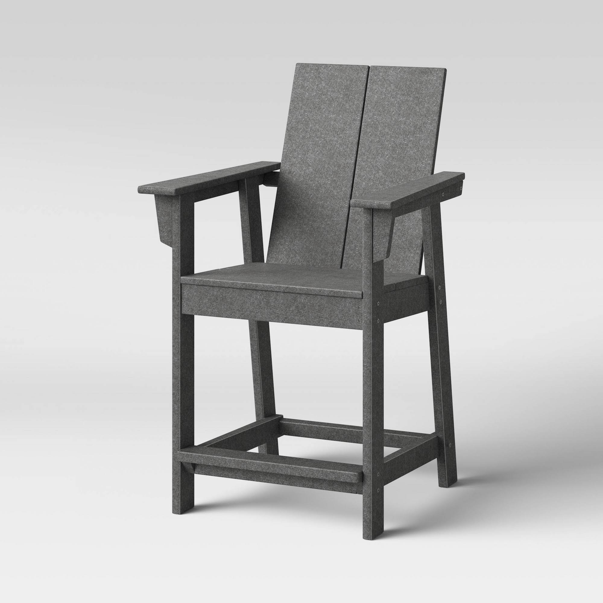 Gray Patio Counter Chair P3324