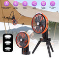 Camping Fan with LED Lantern, 270° Portable Rechargeable 8-Inch Desk Fan E50779