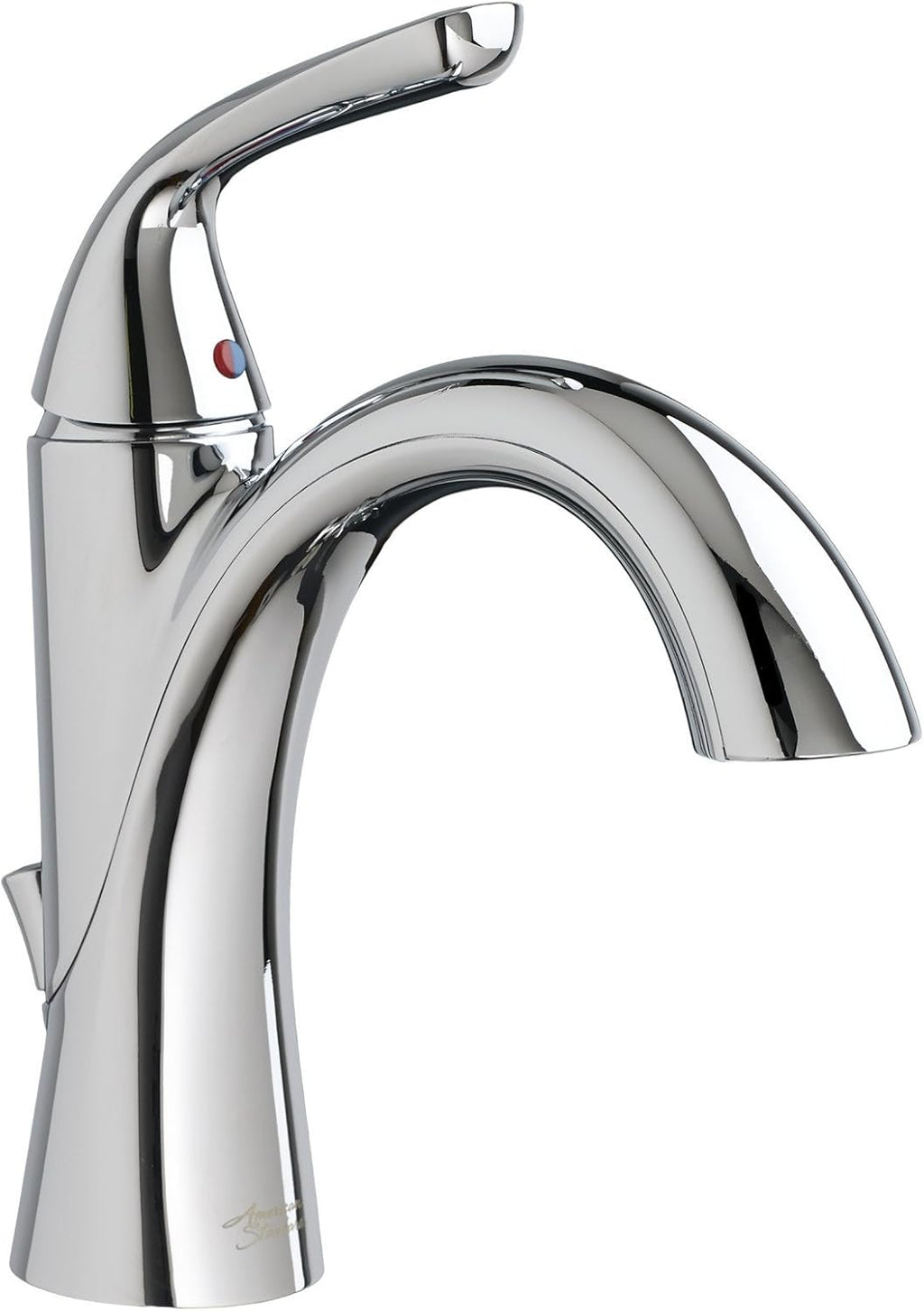Polished Chrome Single Control Bathroom Faucet with Pop-up Drain E324877