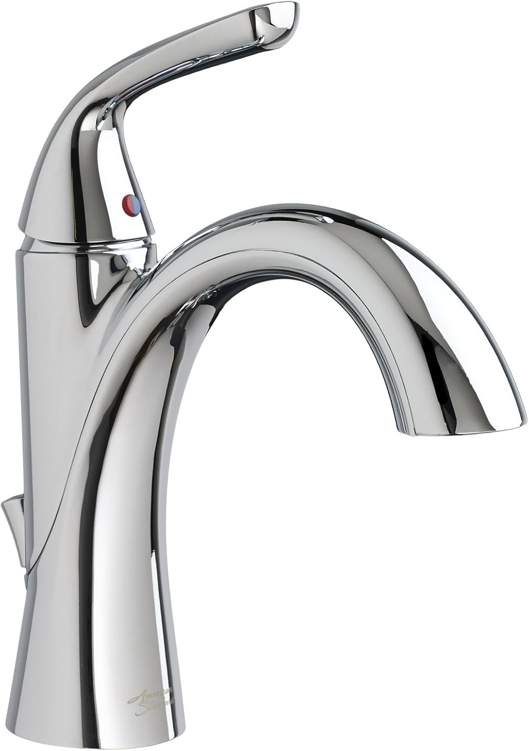 Polished Chrome Single Control Bathroom Faucet with Pop-up Drain E324877