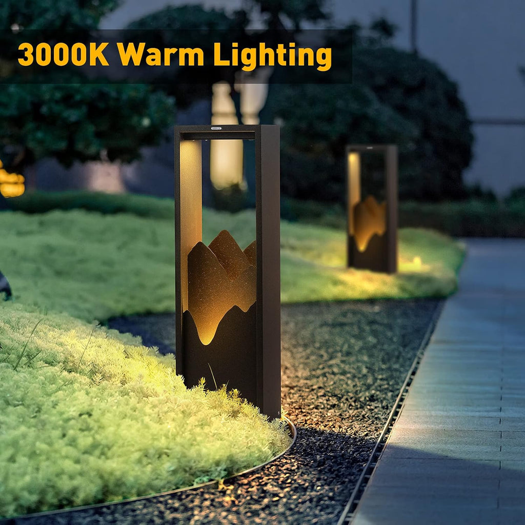 Stainless Steel 3000K LED Outdoor Bollard Light, 26 Inches P241898