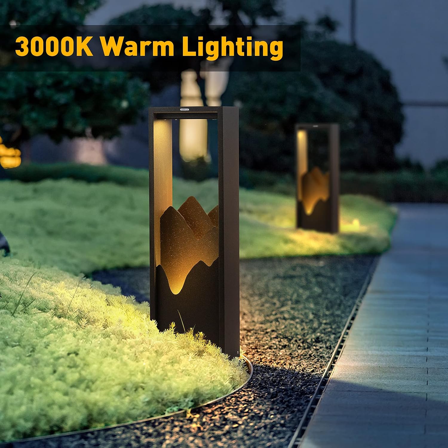 Stainless Steel 3000K LED Outdoor Bollard Light, 26 Inches P241898