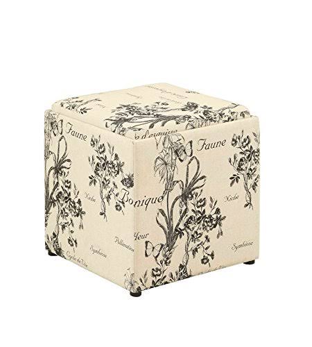 Botanical Print Ottoman N346