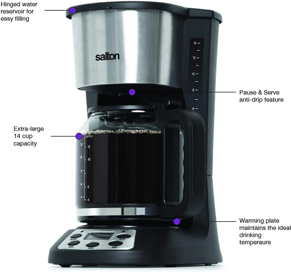 Black 14 Cup Coffee Maker I6734