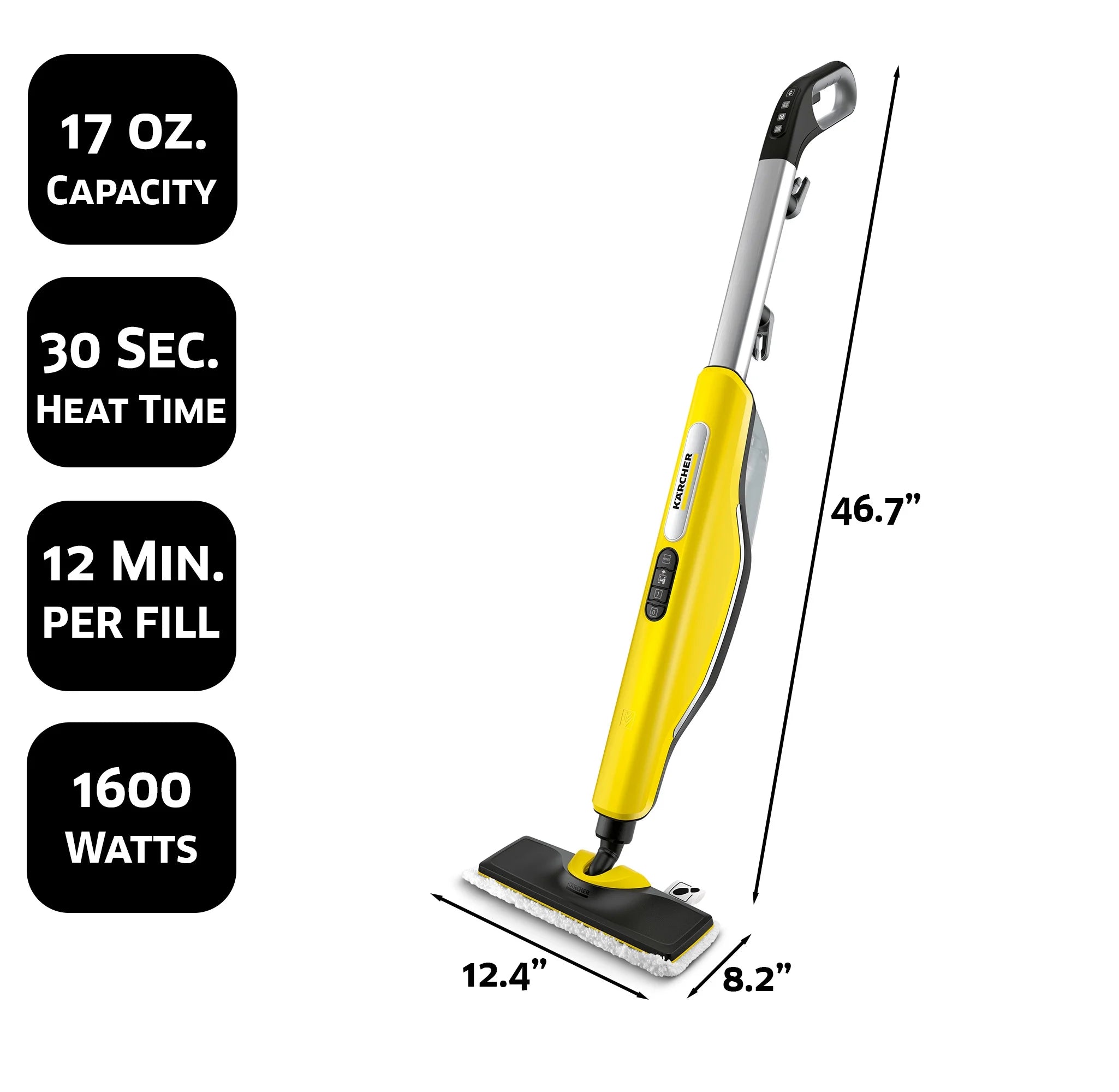 Upright Steam Mop for Hard Floors and Carpet Cleaner Z75679
