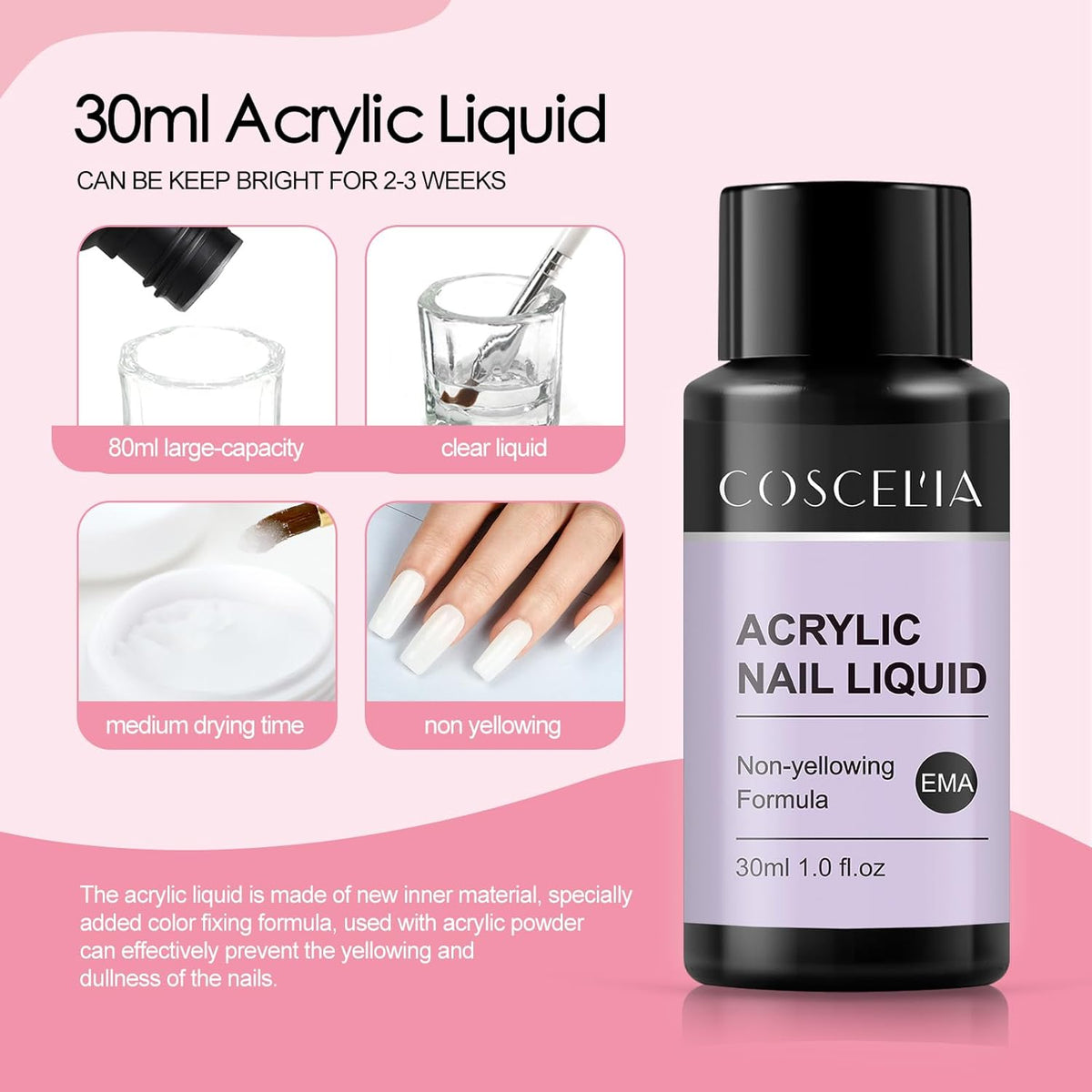 36Pcs Acrylic Nail Kit with Drill and UV Light I6125