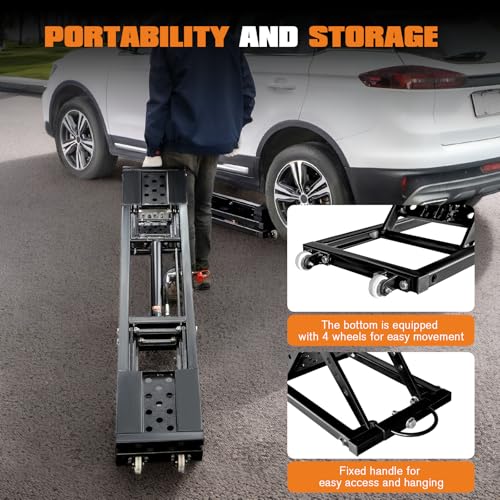 7000 LBS Portable Car Lift with 28" Max Height W5407