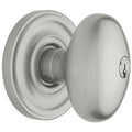 Egg Knob Keyed Entry Satin Chrome T574387