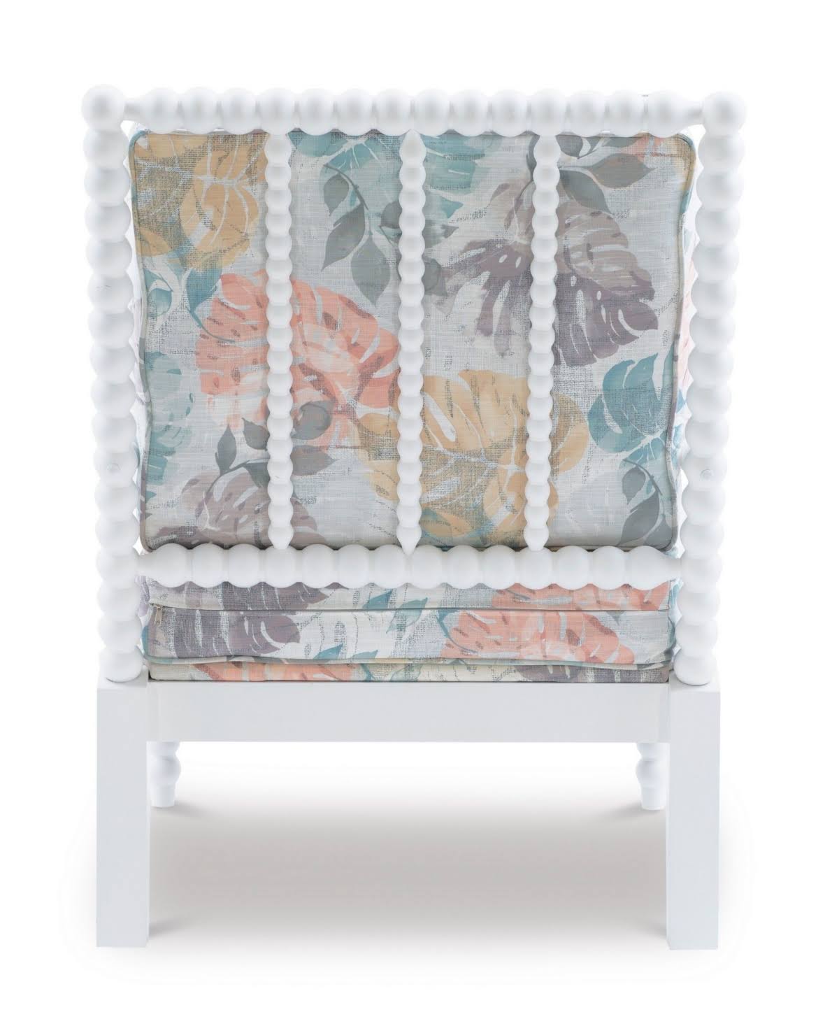 White Spindle Wood Frame Chair Y853