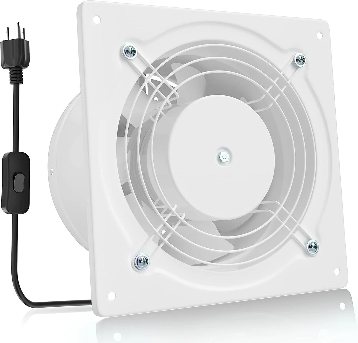 White 6 Inch Wall Mount Exhaust Fan Z71518