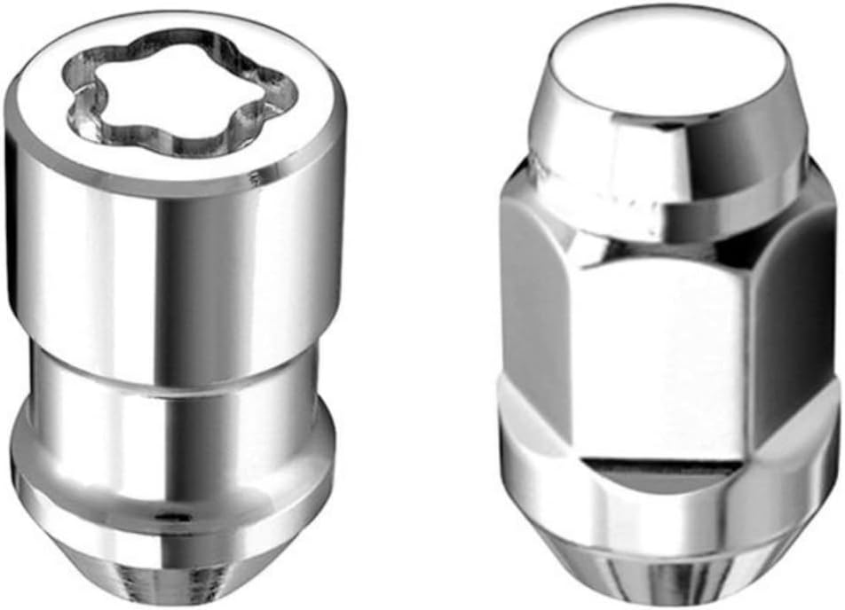 Chrome Cone Seat 5 Lug M12X1.5 Lug Nut Install Kit M673721