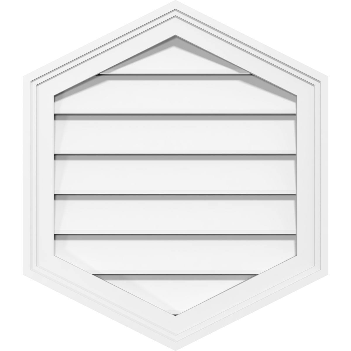 PVC Gable Vent 4/12 Pitch W5282