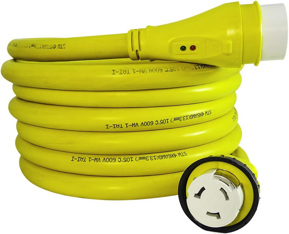 25FT 50 Amp NEMA SS2-50P to SS2-50R Shore Power Cord Extension R555289