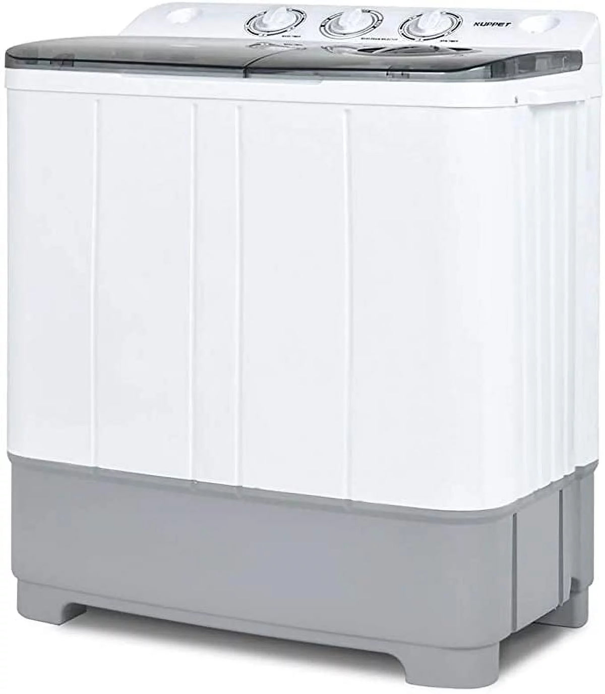 White & Grey Portable Twin Tub Washer Spin Dryer N32199