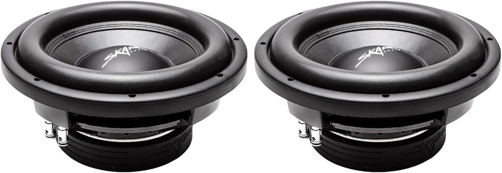 10" 800W Max Power Dual 2 Ohm Shallow Mount Subwoofers, Pair of 2 R582