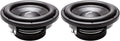 10" 800W Max Power Dual 2 Ohm Shallow Mount Subwoofers, Pair of 2 R582