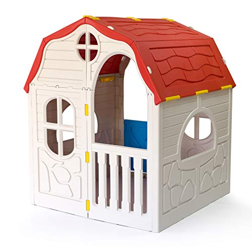 White Plastic Toddler Outdoor Playhouse O63762