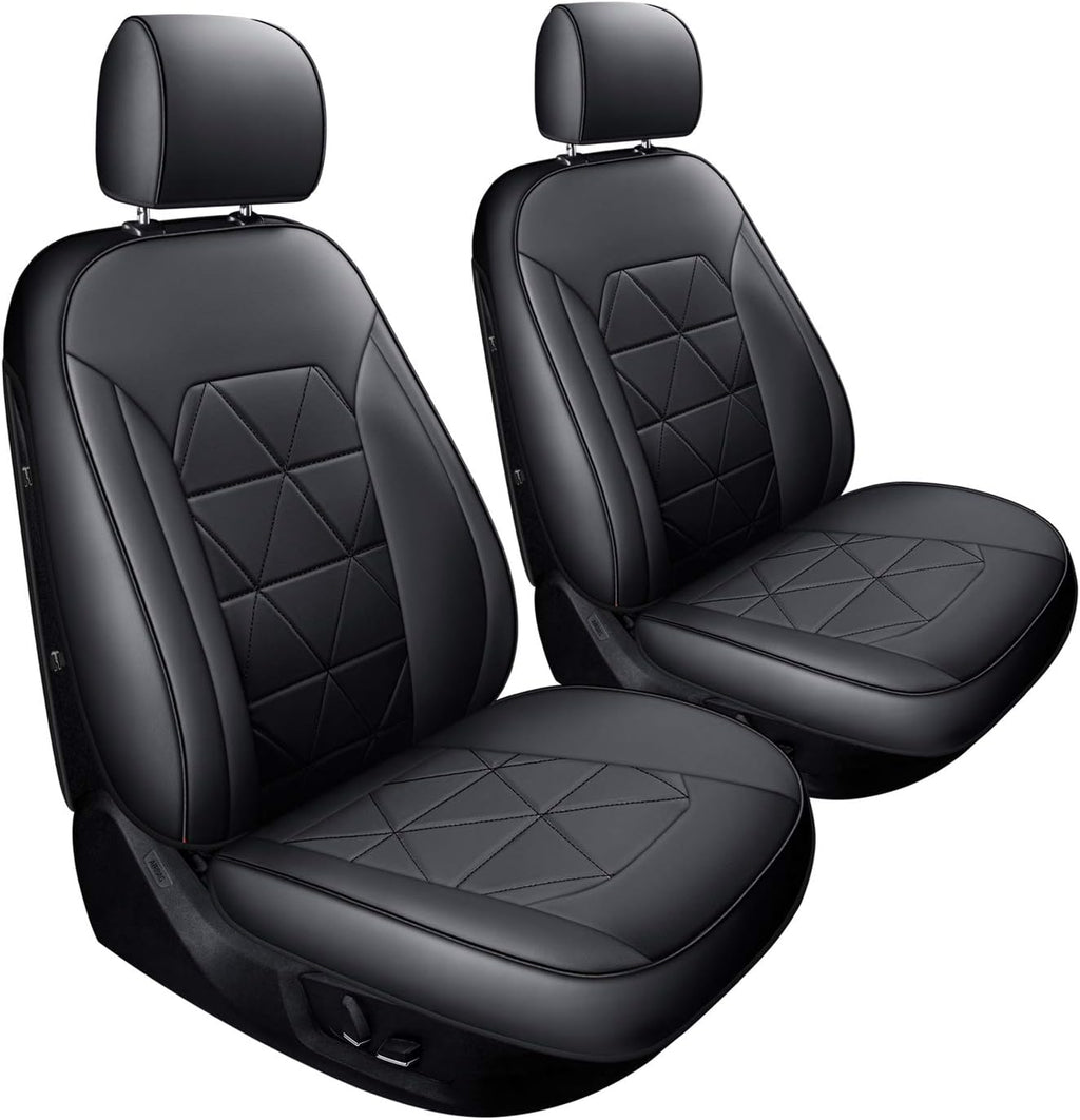 2 Front Seat Covers Black D987