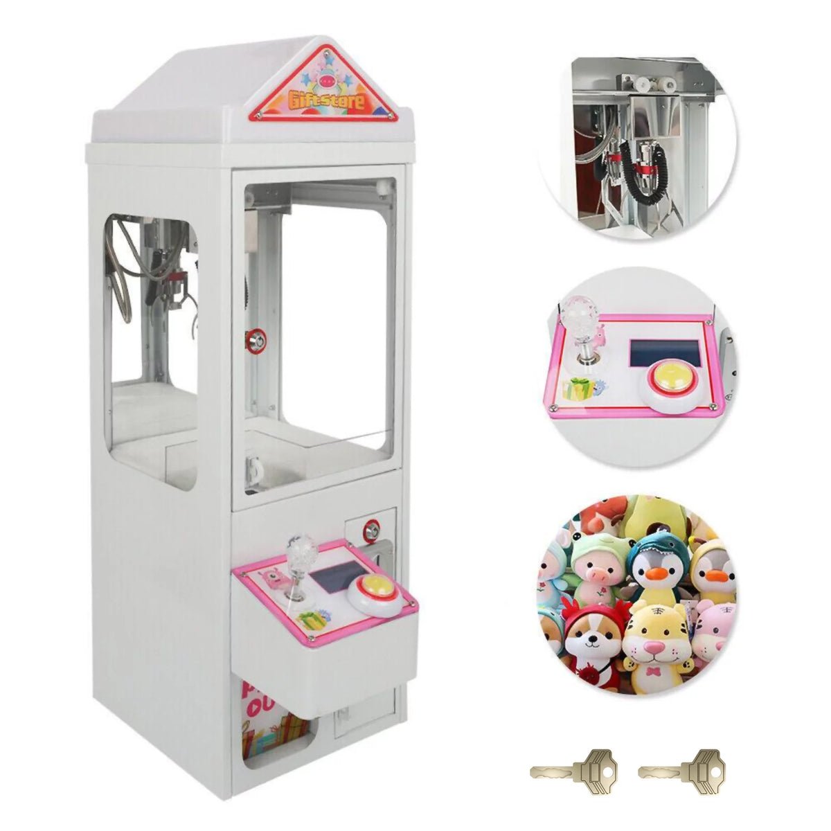 Mini Claw Crane Machine 110V Metal Case L28150