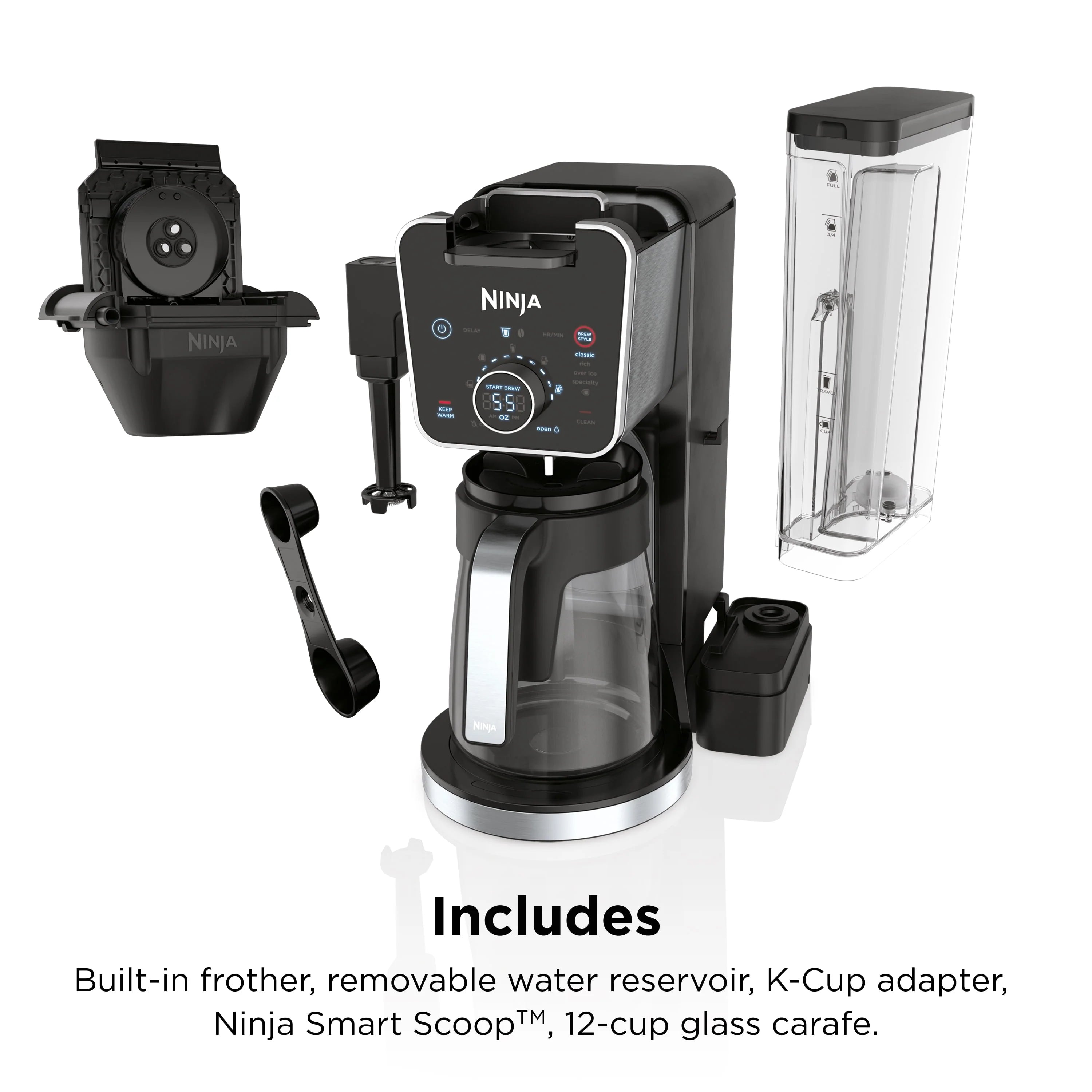 12-Cup Drip Coffee Maker with Glass Carafe L8577