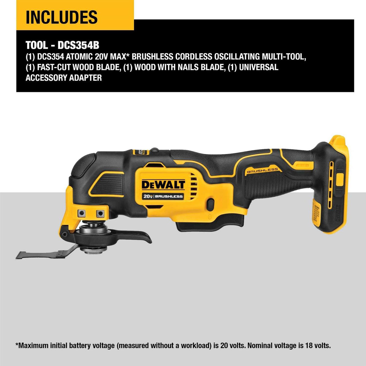 20V Max Brushless Cordless Oscillating Multi-Tool L12133