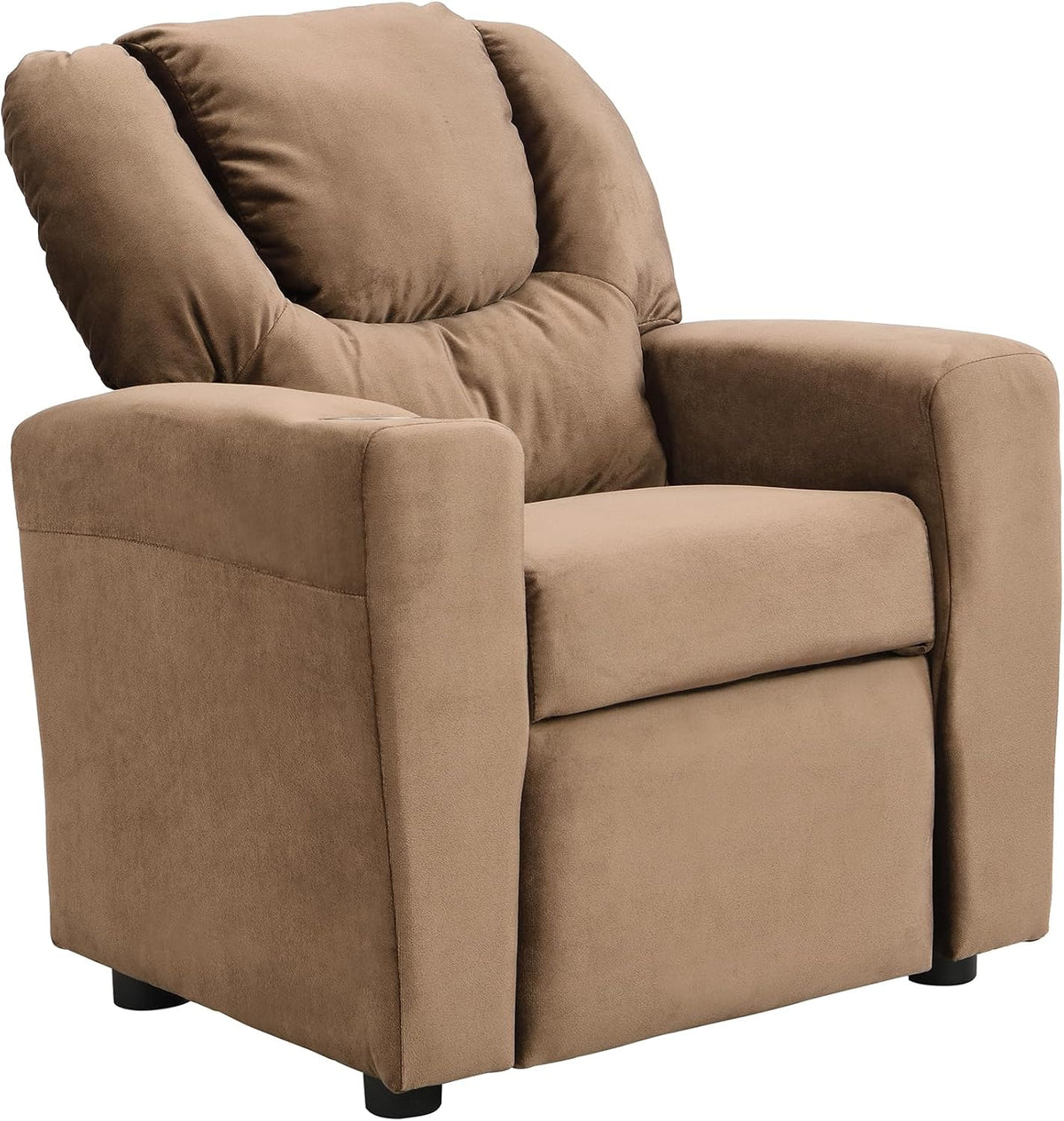 Kids Velvet Recliner Chair with Cup Holder K740
