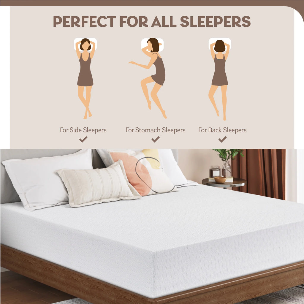 10" Tight Top Gel Memory Foam Queen Mattress L2497