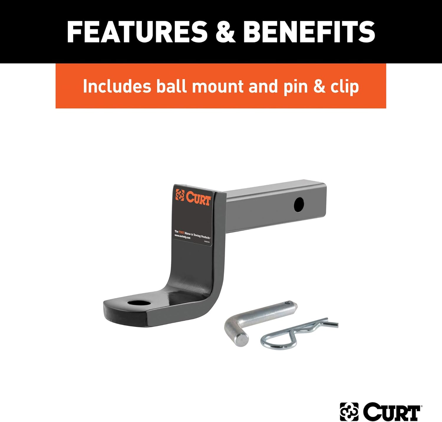 Class 1 Trailer Hitch with Ball Mount, 1-1/4-In Receiver I18404