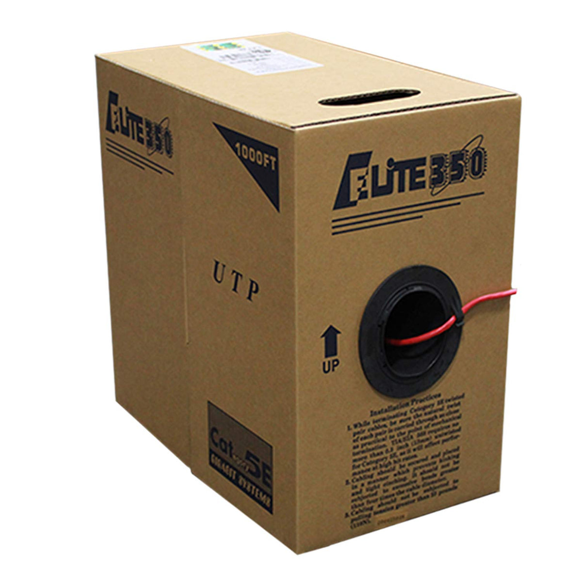 Pink 1000ft Bulk Ethernet Cable UTP 24AWG M801