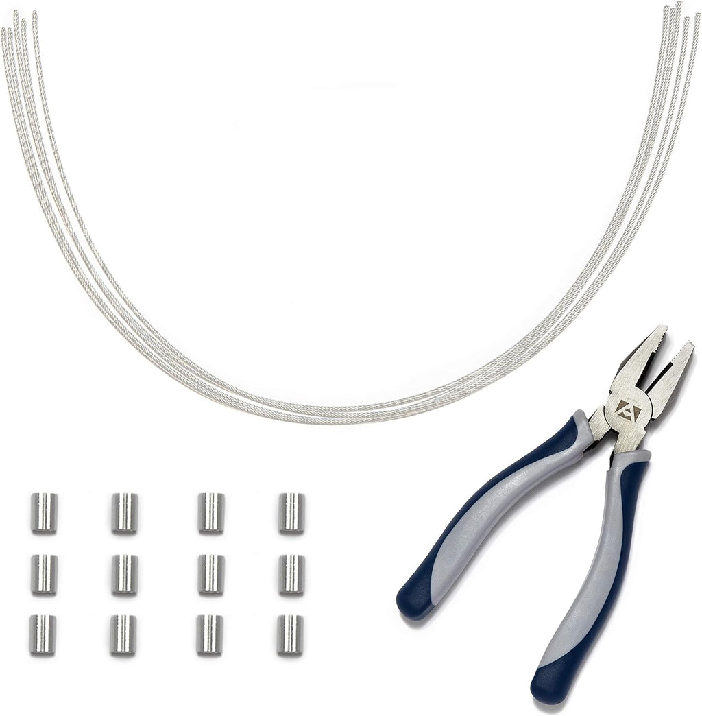 White 30 Pack Cable Tethers with Crimping Tool I483