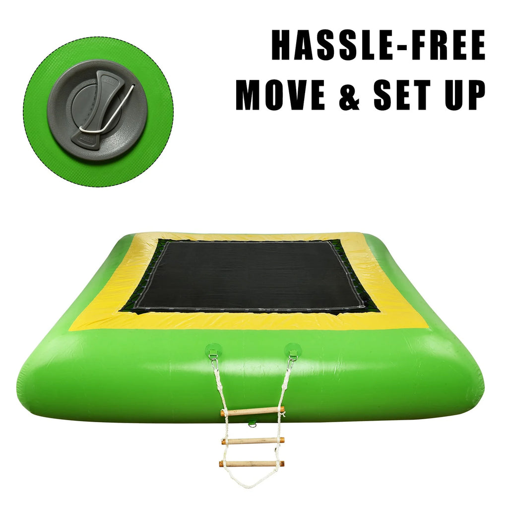 10Ft Inflatable Trampoline Bounce Swim Platform X1100