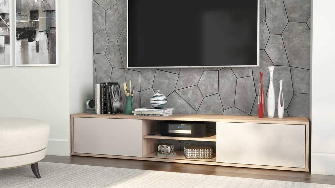 White Asymmetrical Shelving Unit D200947