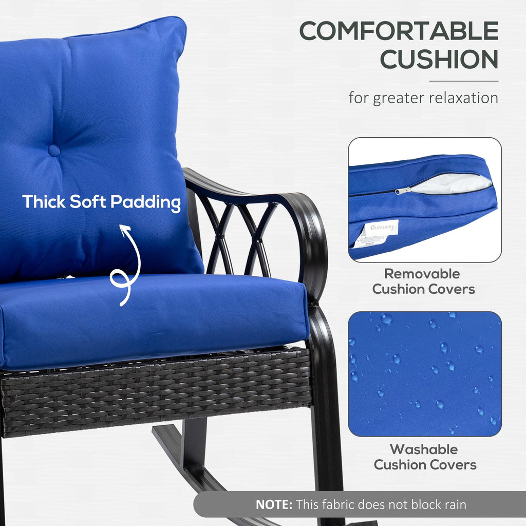 Rattan Rock Chair with Aluminum Frame N165