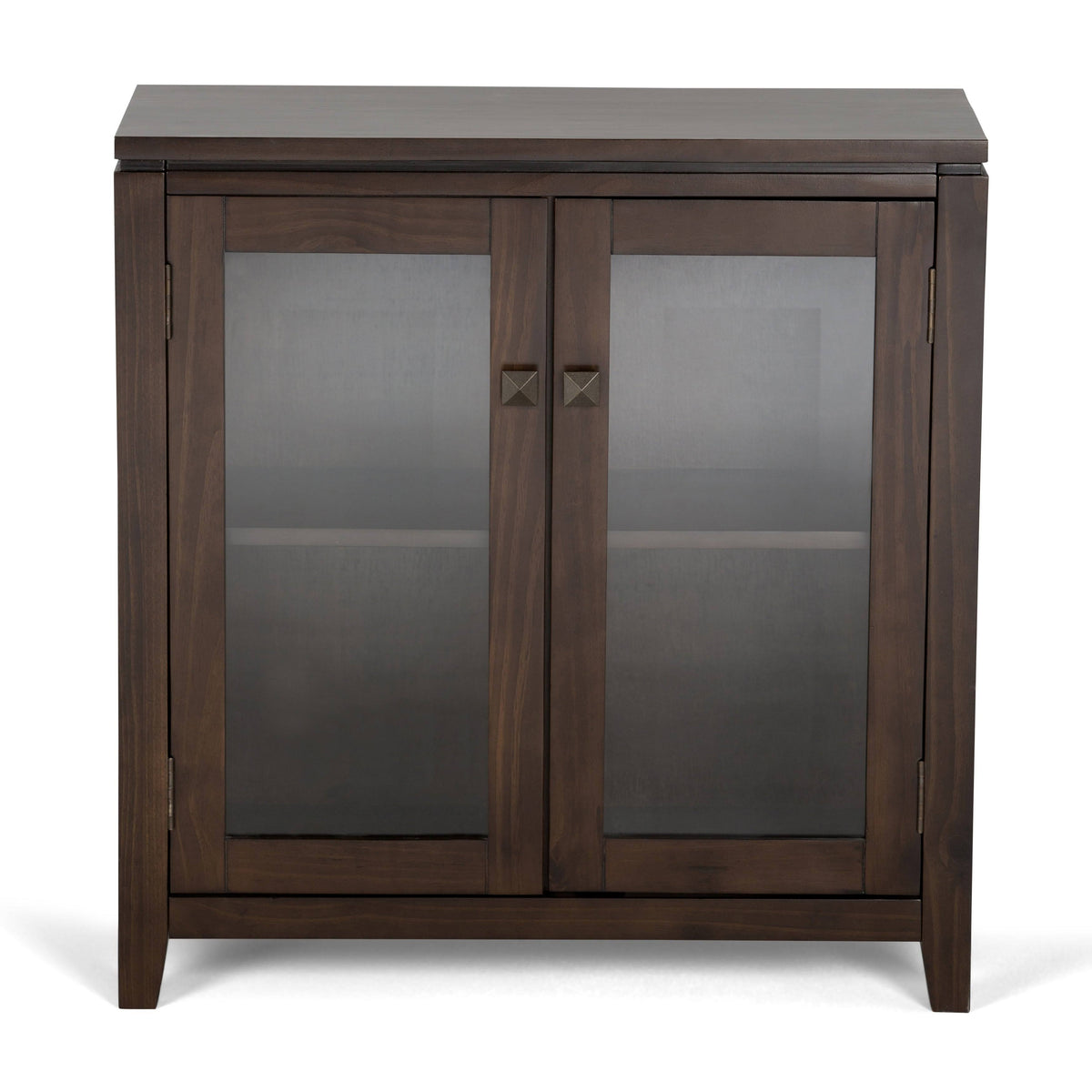 Solid Wood Low Storage Cabinet Farmhouse Grey G269