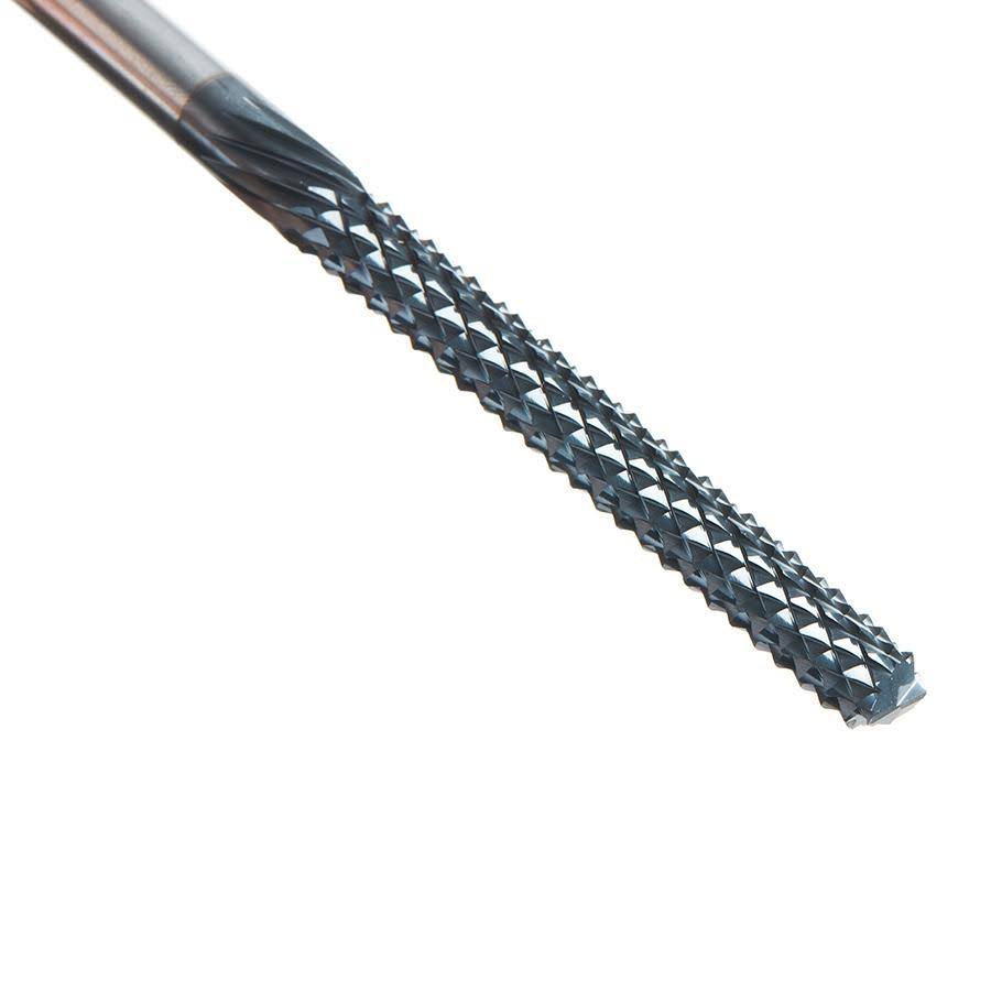 Solid Carbide Fiberglass and Composite Cutting 1/4 Dia x 2-1/8 x 1/4 Shank AlTiN Coated Mill End W931227