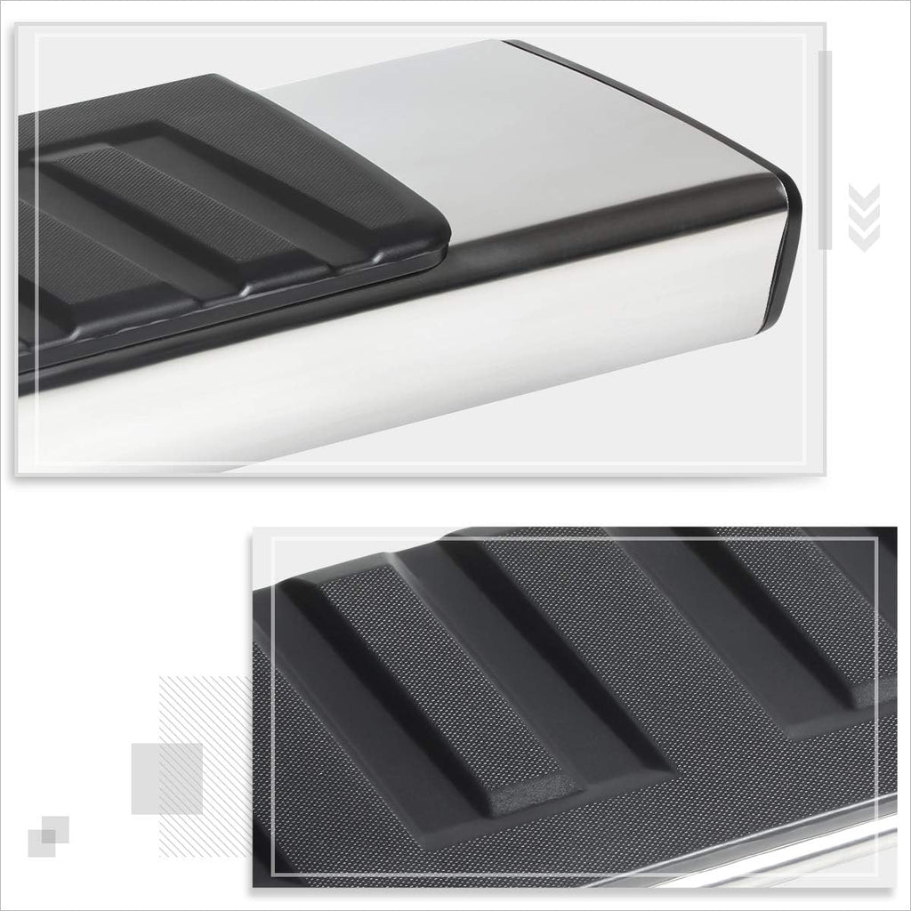 6 Inch Silver Aluminum Running Boards I795