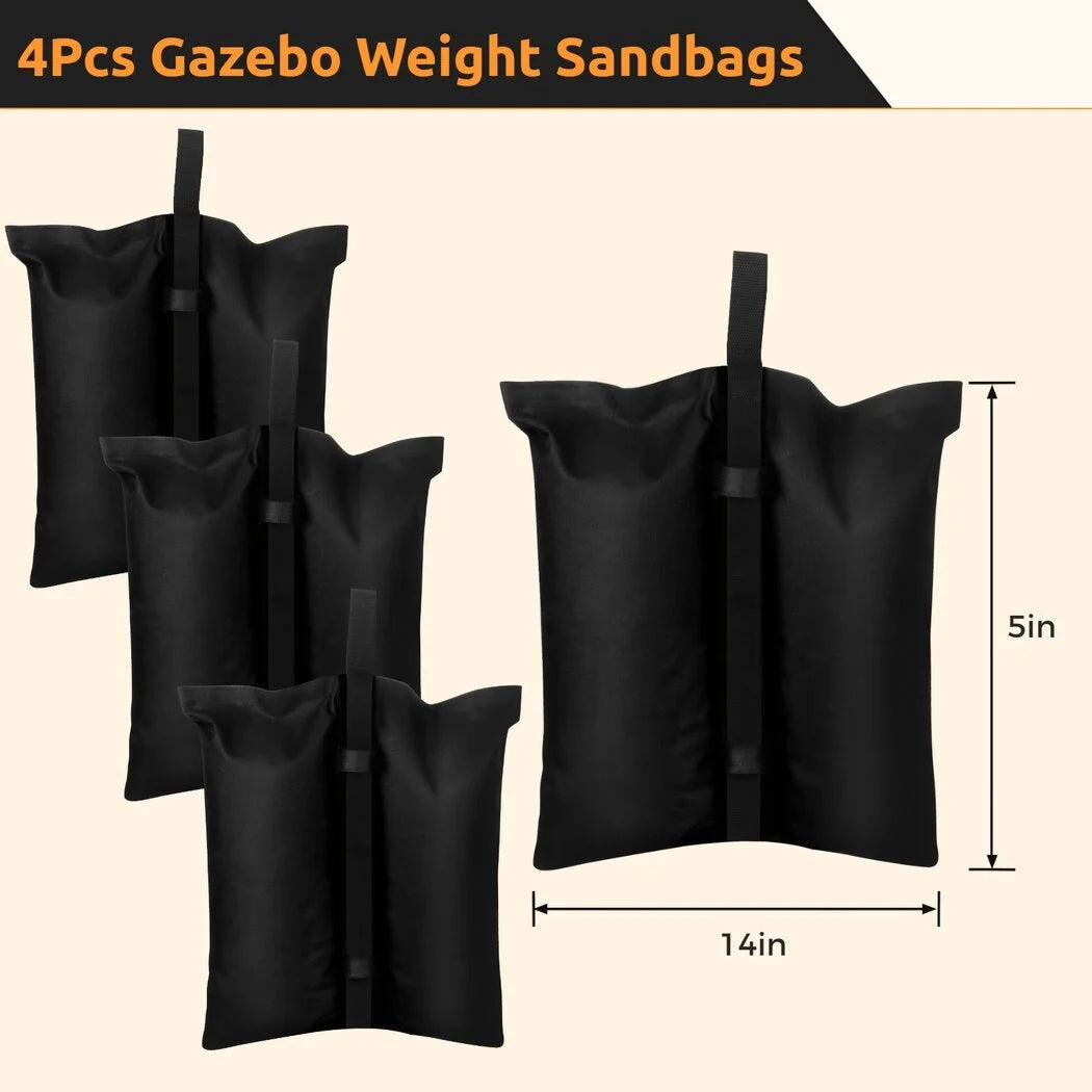 4pcs Weight Bags for Canopy Legs, Heavy Duty Weighted Feet Bags C759