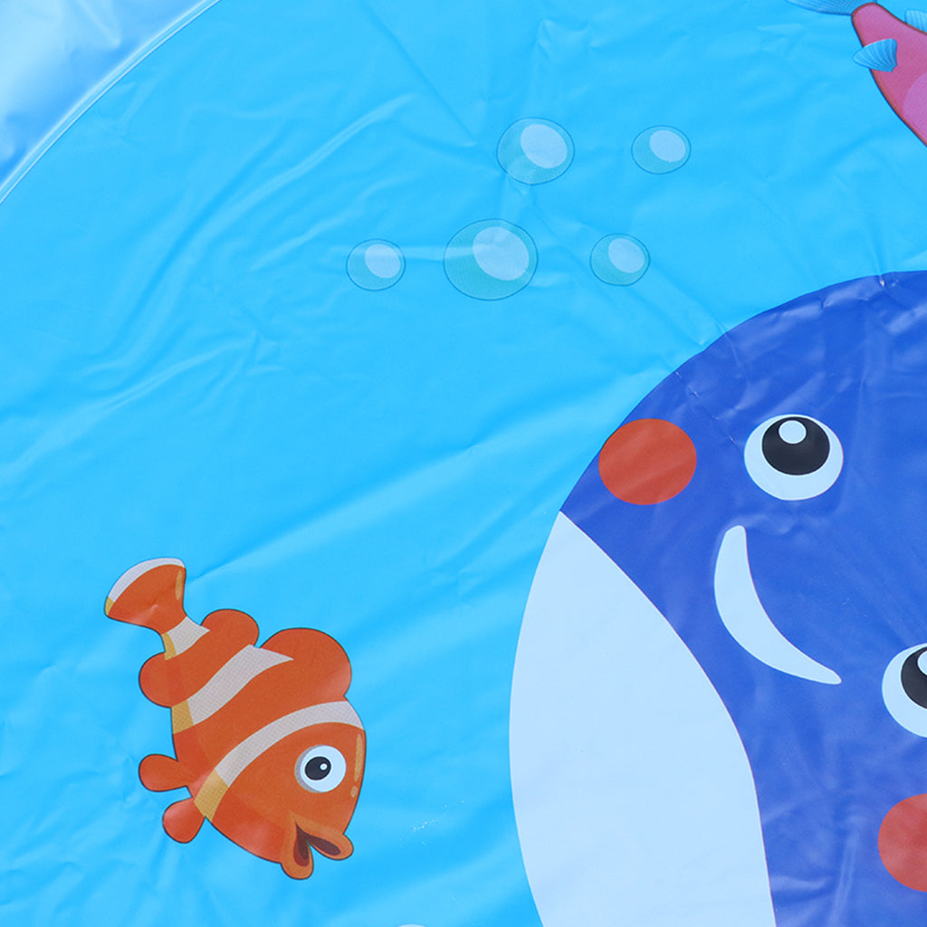Inflatable Water Spray Pad Mat Sprinkler Fish Shape Outdoor X351