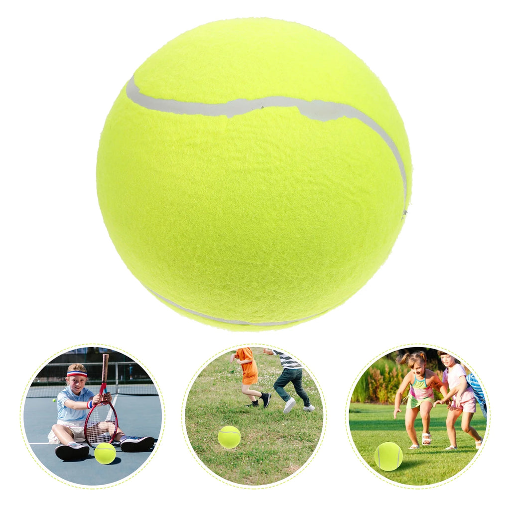 Yellow Inflatable Flannel Tennis Ball J397457