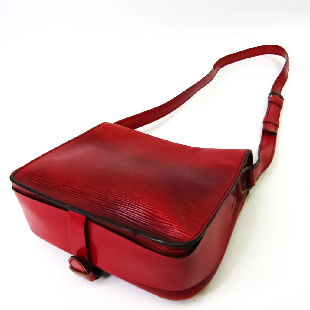 Pre-Owned Epi Cartouchiere Women's Shoulder Bag Castilian Red W5643