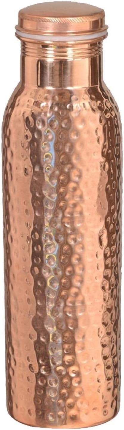 32 Oz Hammered Copper Water Bottle V210