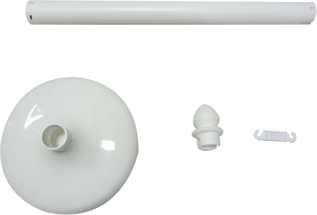 White Plastic Stanchion 2 Pcs with 16' Chain, Pack of 2 X792