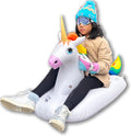 Sled Unicorn Snow Tube Inflatable 49 inches Long One Person A49053