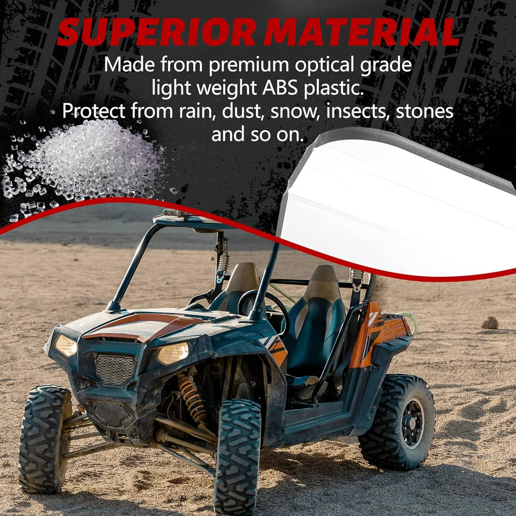 3-IN-1 Front Windscreen Folding Down Flip Clear Vented J53028