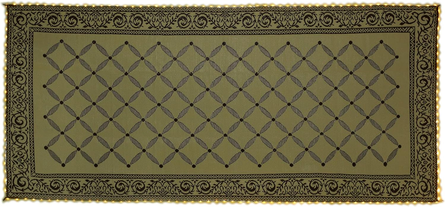 8-feet by 11-feet LED Illuminated Patio Mat R346