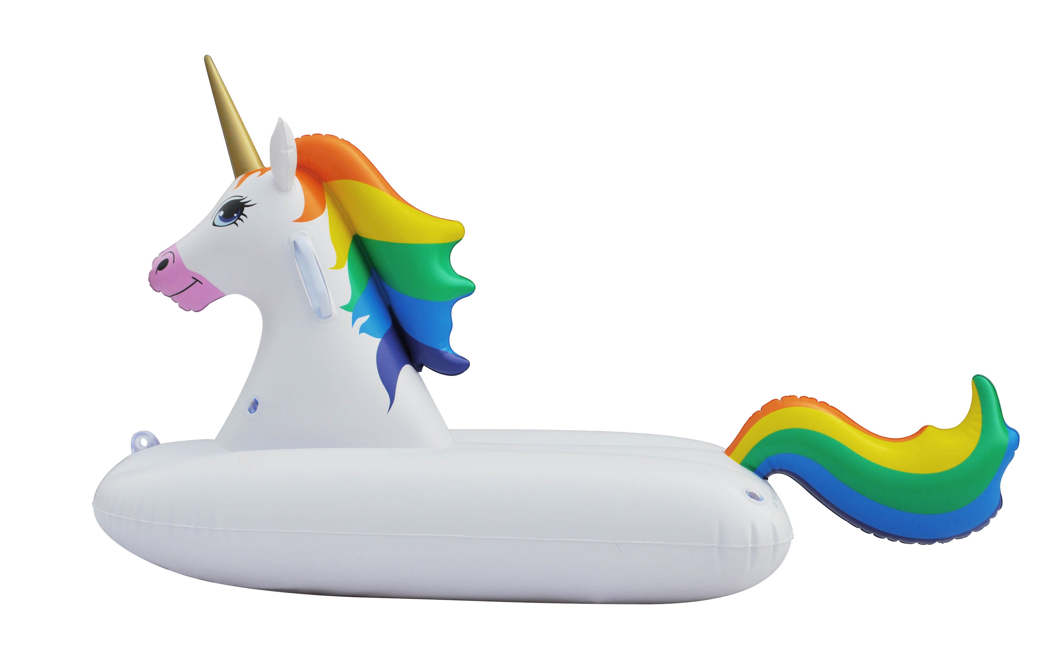 Sled Unicorn Snow Tube Inflatable 49 inches Long One Person A49053