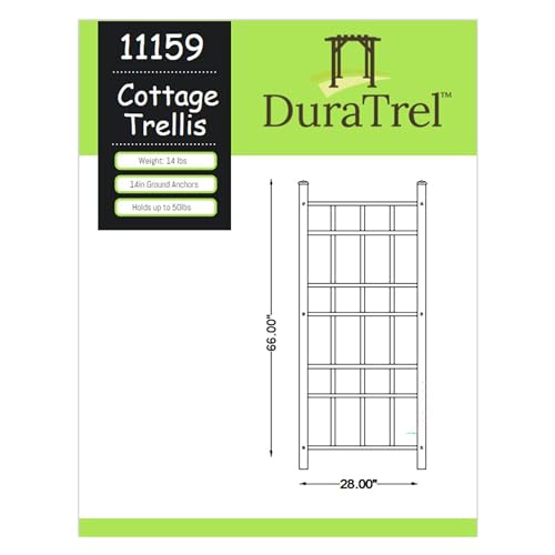 White Heavy Duty PVC Vinyl Outdoor Garden Patio Trellis with Ground Anchors X80844