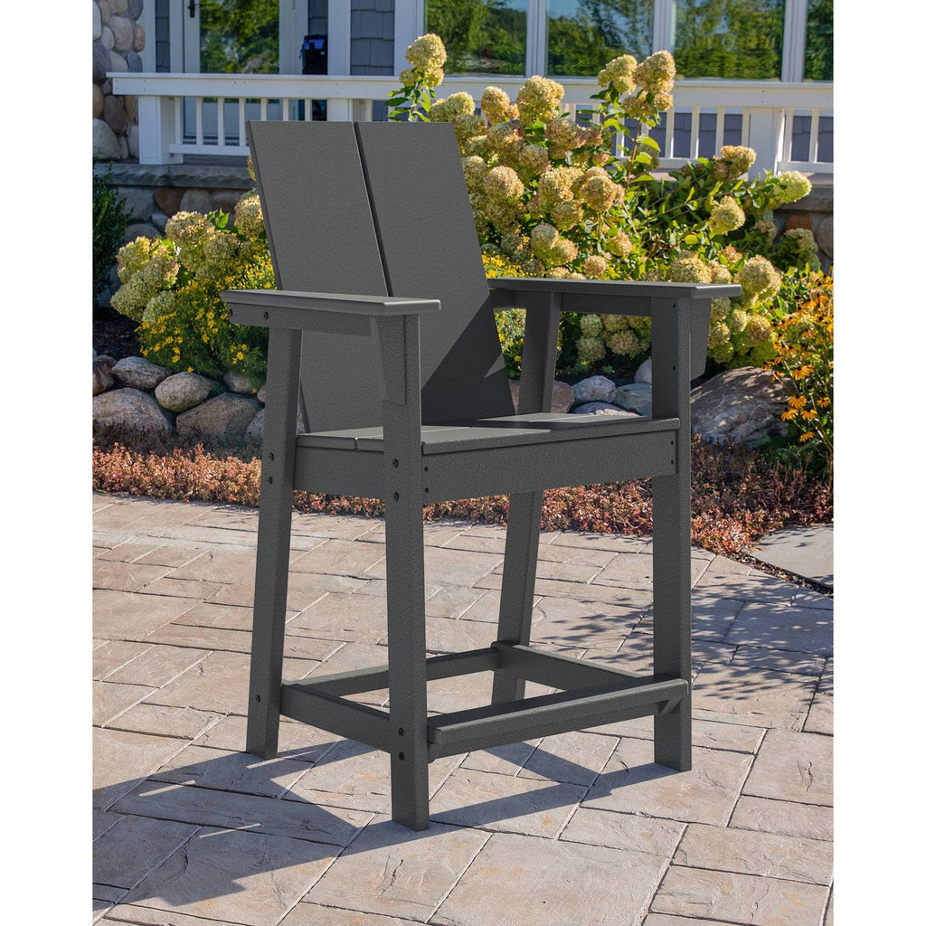 Gray Patio Counter Chair P3324